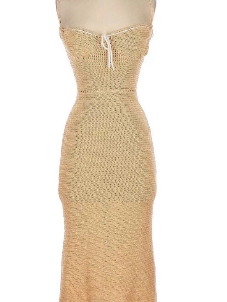 Zara Crochet Bustier Resort Dress S